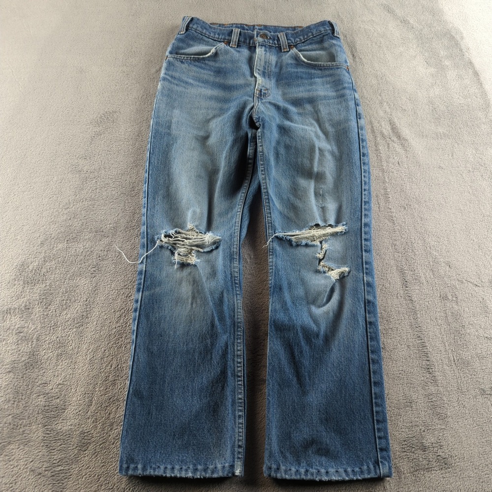 Vintage 80s Levis 501 Orange Tab Jeans 30 (Fits 28x27) Blue Faded Skater Canada